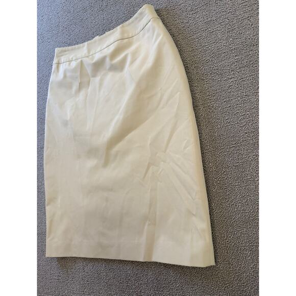 TEENFLO Women's Pencil Skirt Size 2 White Career Business Professional - Picture 8 of 11